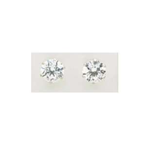  Sterling Silver CZ Diamond Style Studs   9mm Everything 