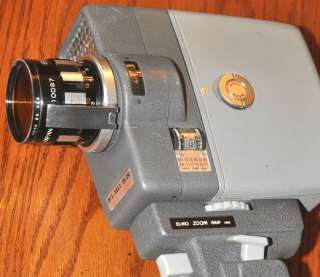Vintage ELMO 8S Zoom Auto Eye 8mm Movie Camera  
