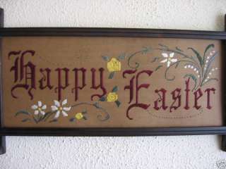 Happy Easter,Antique Motto Sampler style embroidery kit  