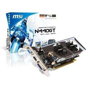  MSI N440GT MD1GD3/LP GeForce GT 440 Graphics Card   810 