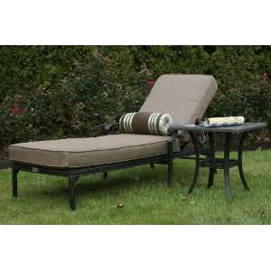  The Herve Collection Cast Aluminum Chaise Lounge