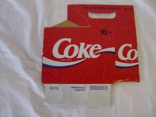 Nice 1990s Coca Cola Coke 16oz Bottle 6 Pack Carrier  
