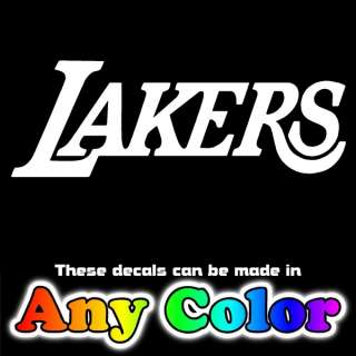 LA Lakers Script Outline 35 Auto Window Sticker Decal  