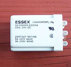 ESSEX 93 502999 23300A RELAY COIL 24VDC 5AMP  