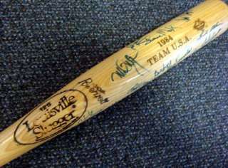 1984 USA Olympic Team Autographed Signed Rawlings Bat McGwire PSA/DNA 