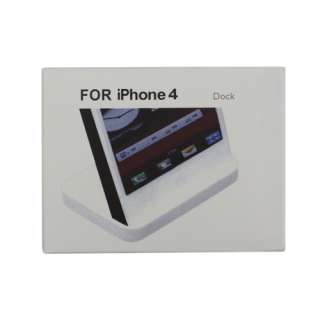 Charging Sync Cradle Dock for Apple iPhone 4GS White  