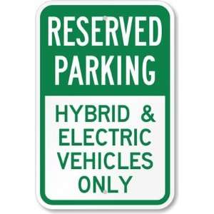  Reserved Parking   Hybrid & Electric Vehicles Only Diamond 