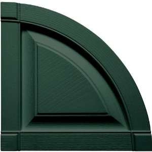  Vinyl Raised Panel Arch Tops in Forest Green   Set of 2 