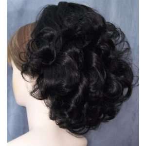  DAWN Clip On Hairpiece Wig #1 JET BLACK by MONA LISA 