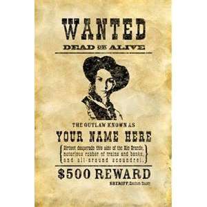 Girls Wanted Poster Peel and Stick Wall Decal