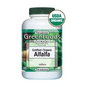  Certified Organic Alfalfa 500 mg 360 Tabs Health 