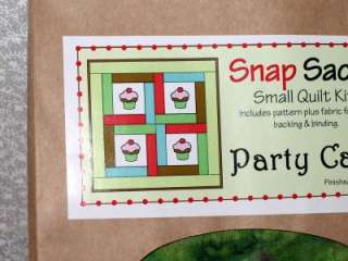 SNAP SACK SMALL QUILT KIT   PARTY CAKES  