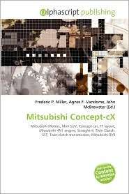 Mitsubishi Concept cX, (6130823541), Frederic P. Miller, Textbooks 