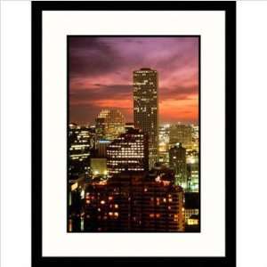  Skyline Sunset of New Orleans, Louisiana Framed Photograph 