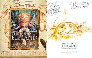 Brian Froud / Ari Berk SIGNED 2X The Runes of Elfland 1st/1st HC 