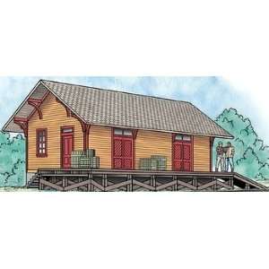     Golden Valley Freight House Yellow/ Brown Built Up N Toys & Games