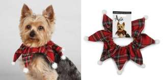 HOLIDAY TARTAN Antlers, Bandanas & Scrunchies for Dogs   Holiday 