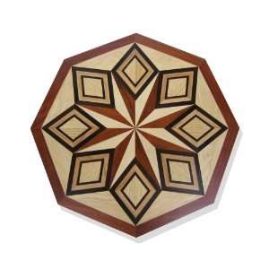  Octagon Wood Floor Medallion Inlay 24 mt010