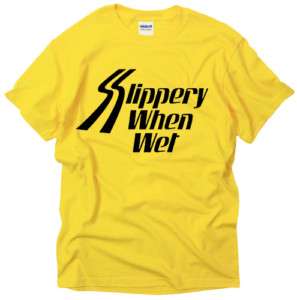 Bon Jovi Slippery when wet rock band t shirt  