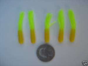 Tube Squid Jig Bodies 20 pack Gold/Yellow  