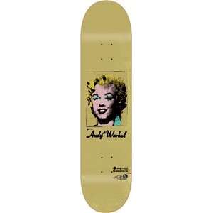 Alien Workshop Dyrdek Warhol Marilyn Skateboard Deck   7.87 Gold