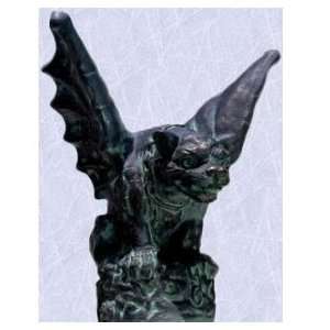   Statue Menacing Medieval Sculpture French Gargoyle 