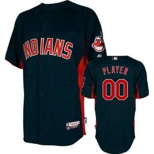  Cleveland Indians Majestic  Any Player  Navy/Scarlet 