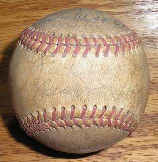   1951 Los Angeles Angels Pacific Coast League, PCL Autographed Baseball