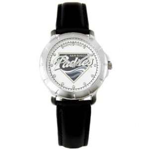  San Diego Padres Mens Leather Watch 