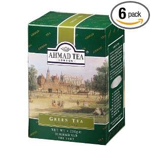 Ahmad Tea 250g Green Tea, 8.8 Ounce Packet (Pack of 6)  
