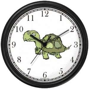  Turtle or Tortoise Cartoon Animal Wall Clock by WatchBuddy 