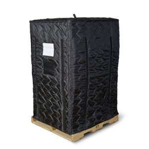  Insulated Pallet Cover, Black, 72 High
