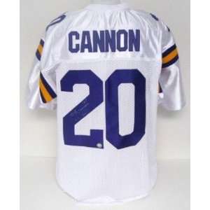  Billy Cannon Autographed LSU Tigers Jersey H.T. 59 