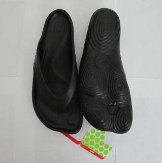 Crocs ABF Single Molded Flip Flop Black W 6 7 8 NWT  