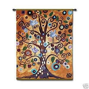 Tree of Life Abstract Modern Art Wall Hanging Tapestry  