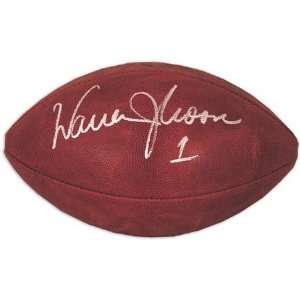 Warren Moon Autographed NFL Football 
