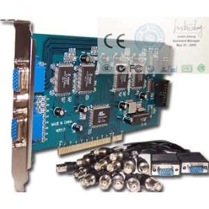   16 Cameras DVR Card for PC 240 FPS Security Camera PCI