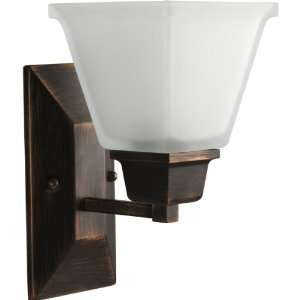 Progress Lighting P2733 74 1 Light Bath Fixture with Square Etched 