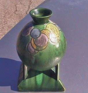 rare roseville futura art pottery balloons vase shape #404 8 deco era 