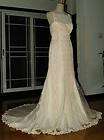 AUTHENTIC PRONOVIAS BRIDAL WEDDING DRESS GOWN BEADED LACE MERMAID WITH 