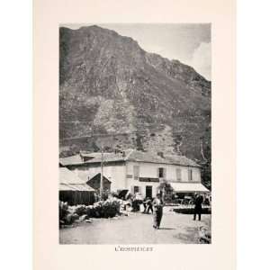   France Ariege Pyrenees Mountains   Original Halftone Print Home