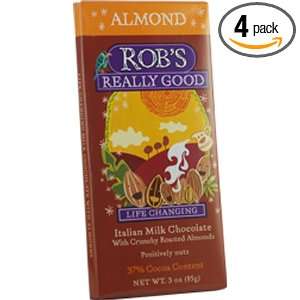 Really Good Chocolate Bar, 37% Milk Chocolate With Roasted Almonds 
