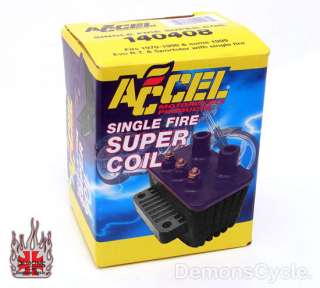 Ohm HIGH PERFORMANCE ACCEL SINGLE FIRE IGNITION SUPER COIL FITS 