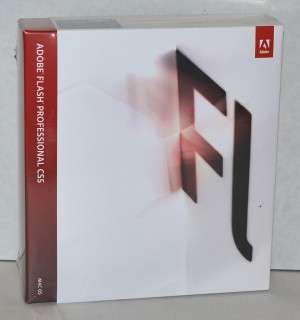 Adobe Flash Pro CS5 CS 5 Mac OS PN 65056290 NEW Sealed Retail Box 