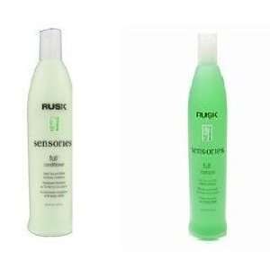 Rusk Sensories Full Green Tea & Alfalfa Shampoo & Conditioner duo 13.5 