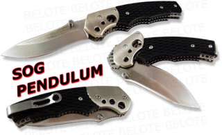 SOG Knives Pendulum Plain Edge Folder MB 01 NEW  