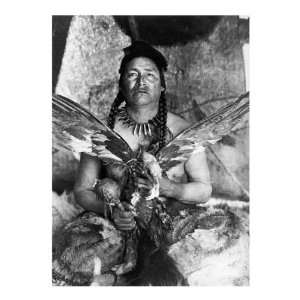  the Spirit of a Slain Eagle   Assiniboin by Edward Curtis . Art 