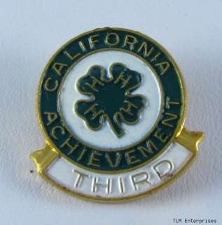 CLUB   3rd Year California Achievement Clover PIN  