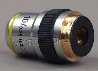 AJ110A 10X Compound Microscope Achromatic Objective Lens Image 2