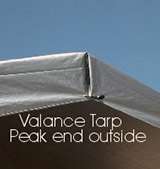 20 x 40 Extra Heavy Duty Silver Valance Tarp   TVES2040